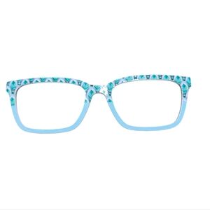 Pair Eyewear Larkin Magnetic Topper Green Leaf Feather Mint Split